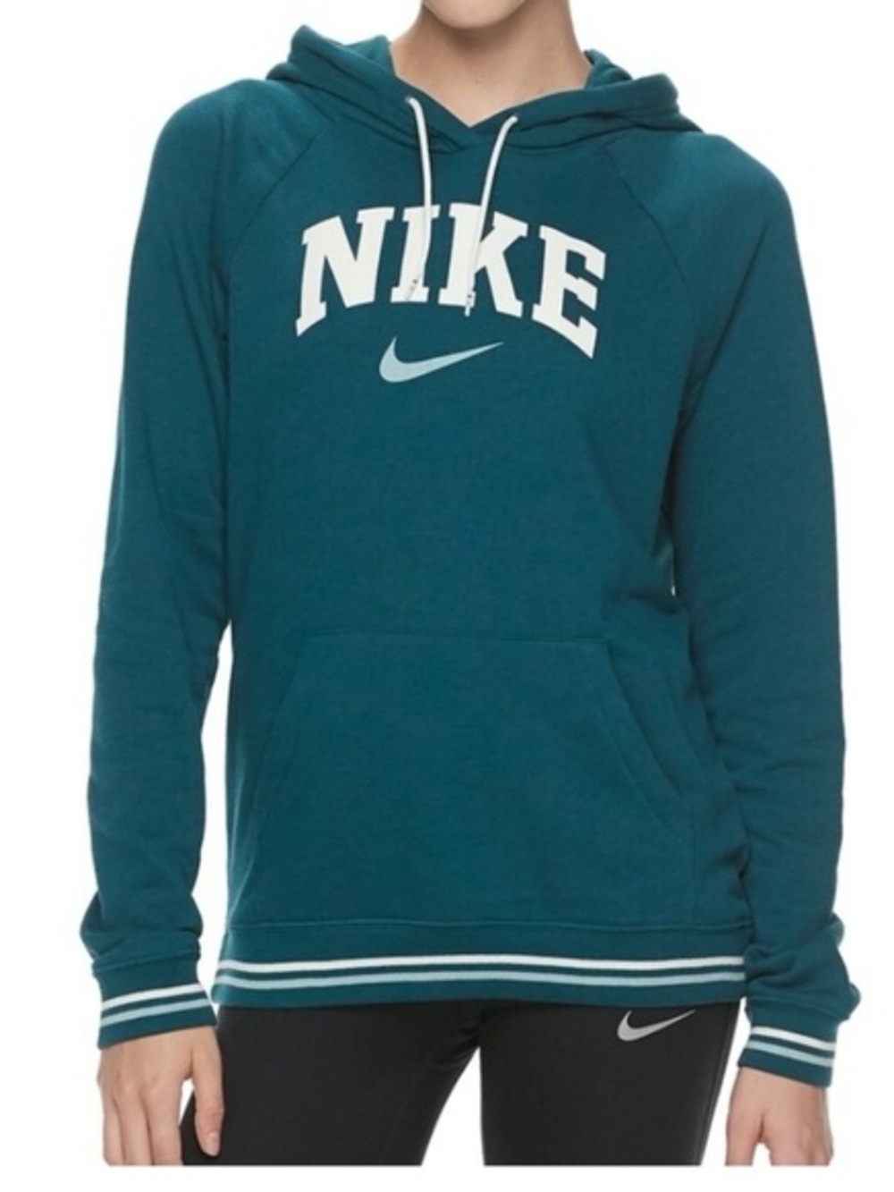 Nike Women’s Varsity Teal Pullover Hoodie Sweatshirt